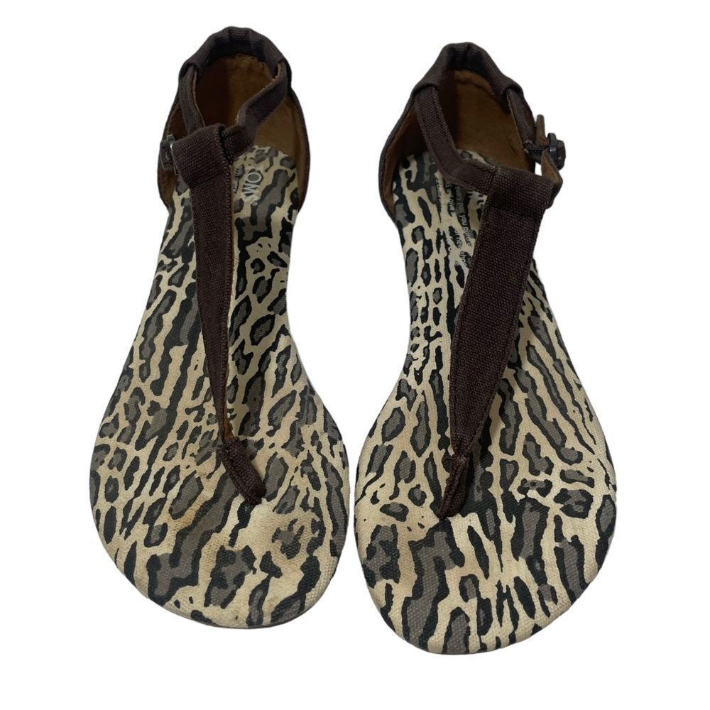 Toms Cheetah Print Thong Sandals